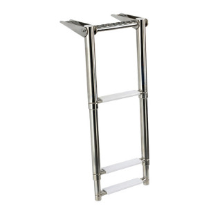 Telescopic ladder f gangplank steps