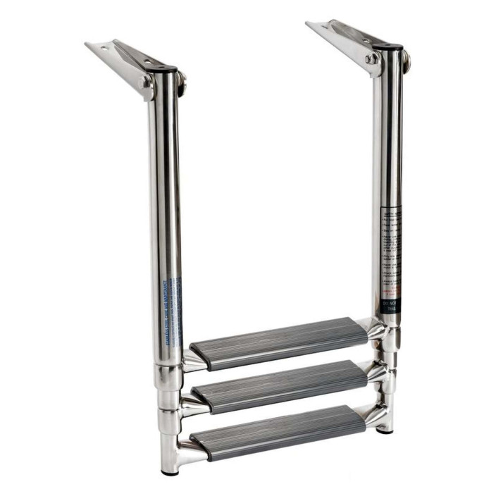 step telescopic ladder platforms oval tubes