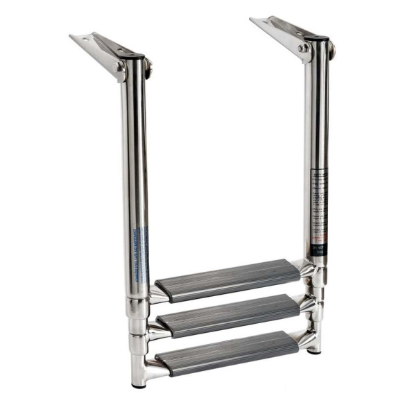 step telescopic ladder platforms oval tubes