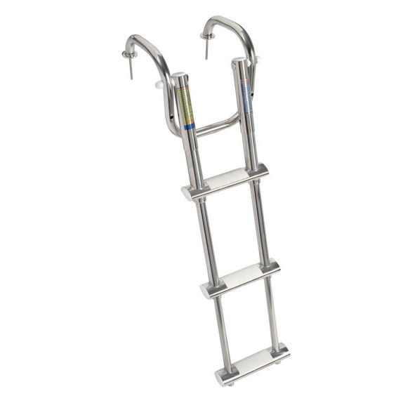 step telescopic ladder whandles