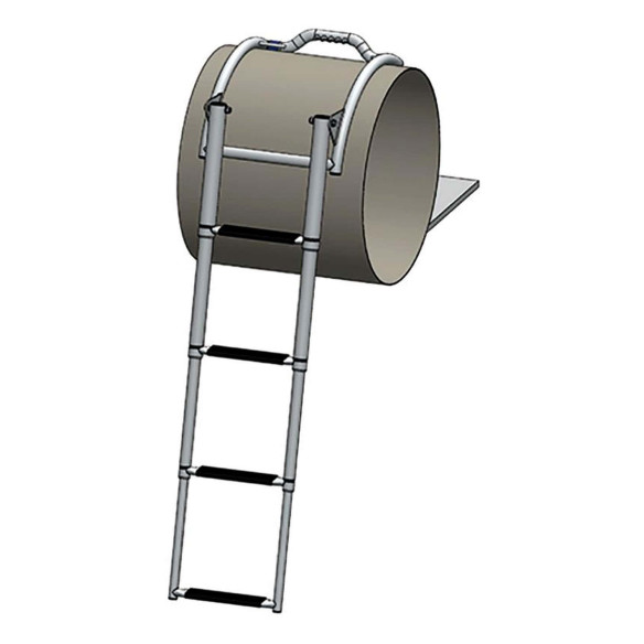 Quickrelease ladder dinghies steps