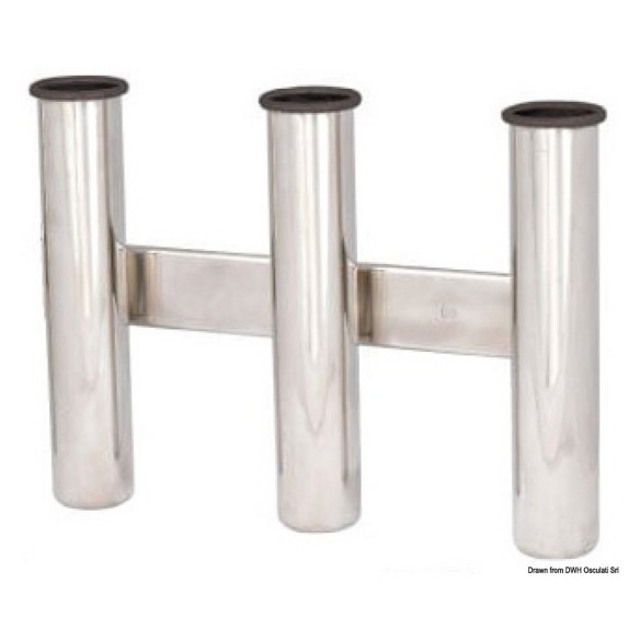 Reggicanne inox parete posti