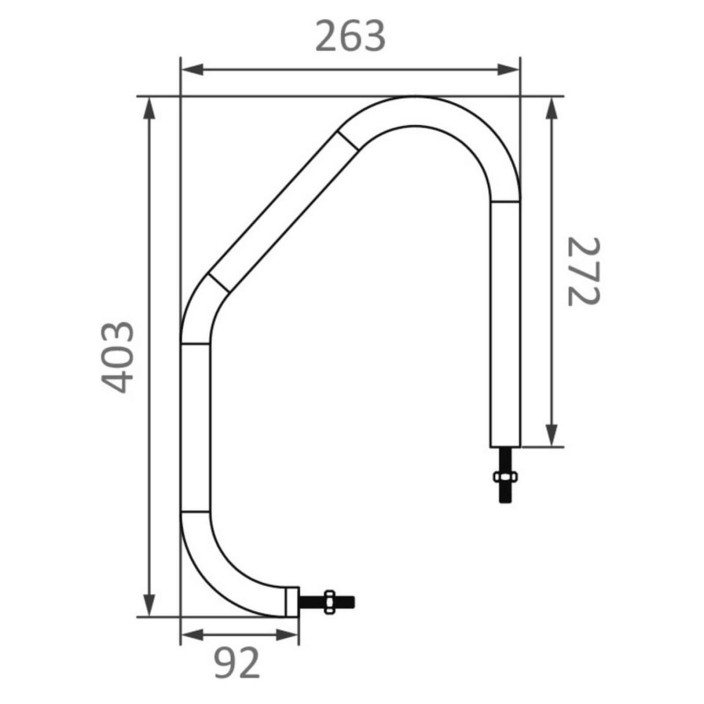 Ovalsection climbup handle 403x263