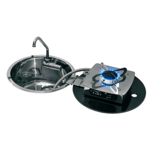 Hinged cooktop burner version
