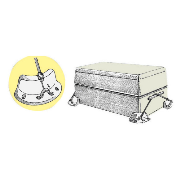 Anchoring system ice boxes