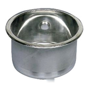 SS mirror polished round sink