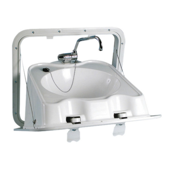 Wall foldable ABS sink