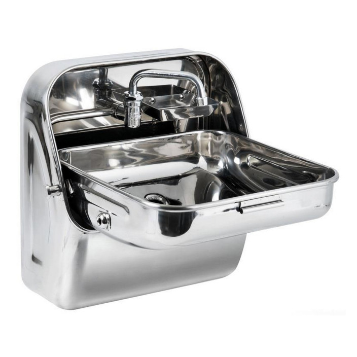 SS wall foldable sink