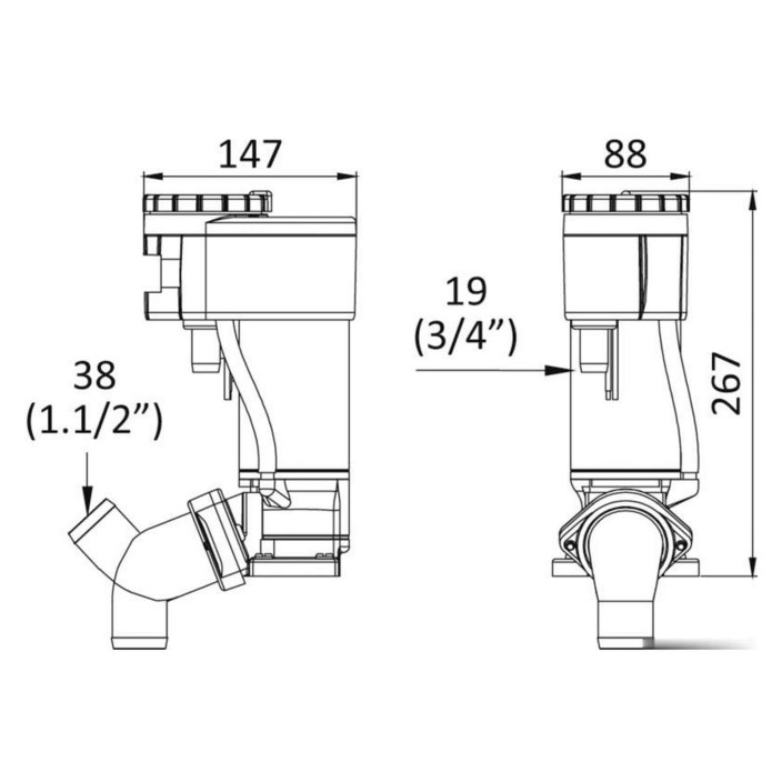Kit elettrificazione WC manuale
