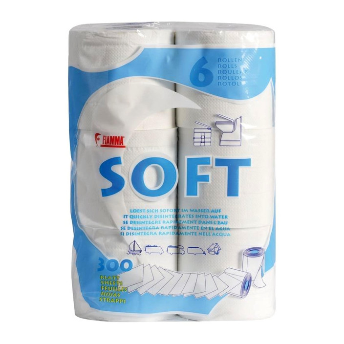 Aqua Soft watersoluble toilet paper 6 pcs