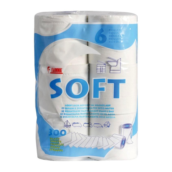Aqua Soft watersoluble toilet paper 6 pcs