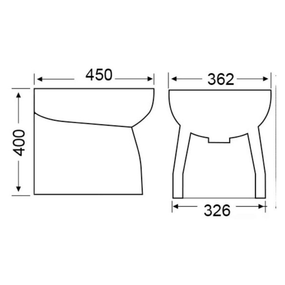 Bidet ceramica alto