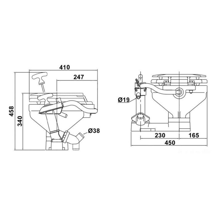 Toilet compact Jabsco