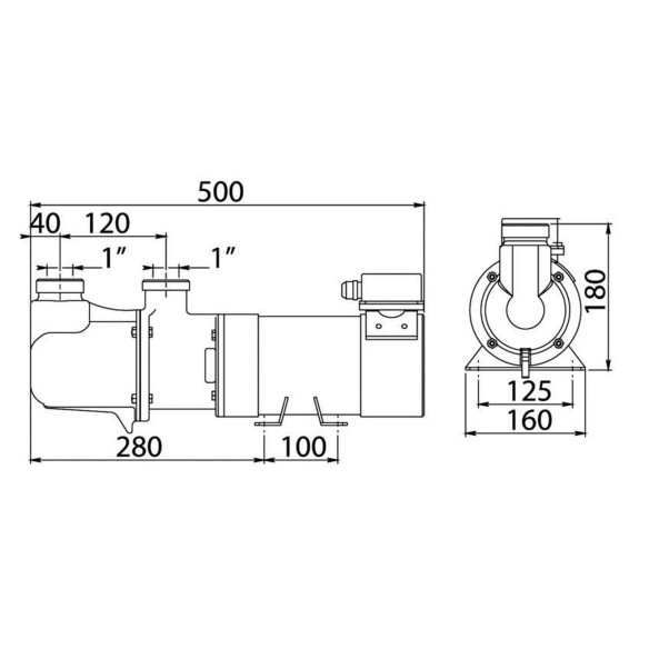 CEM Sbr self-priming electric pump with bronze single screw