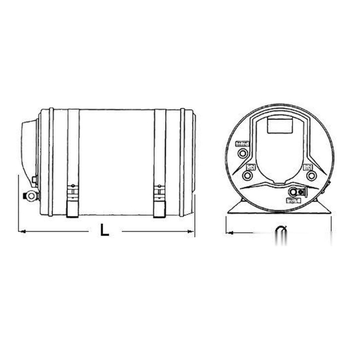 ISOTEMP Indel Webasto Marine boiler 16 l