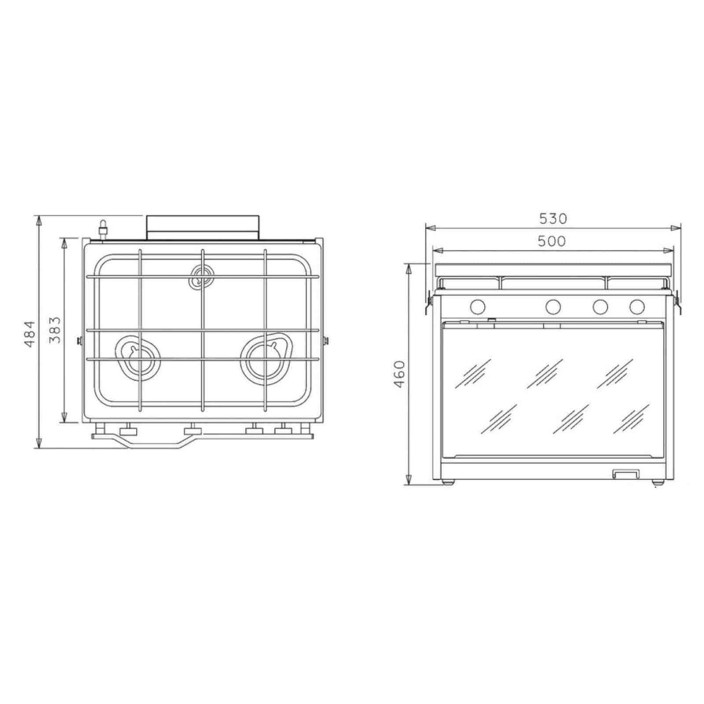 Cucina Techimpex fuochi con forno