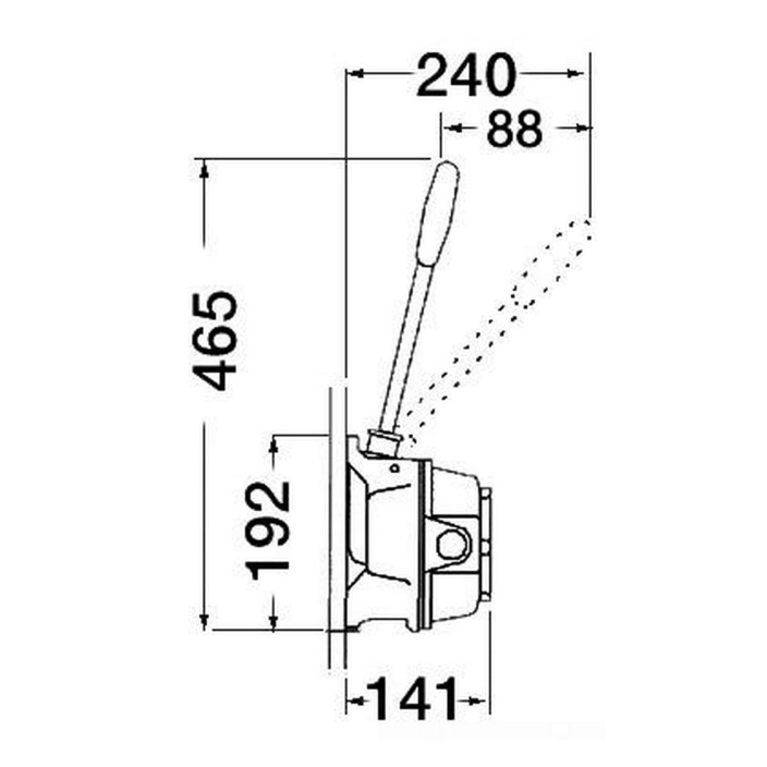 WHALE hand pump f waste water tank