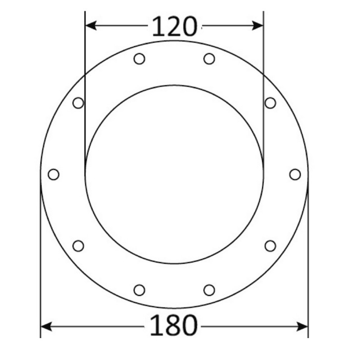 Black inspection trapdoor diesel tank