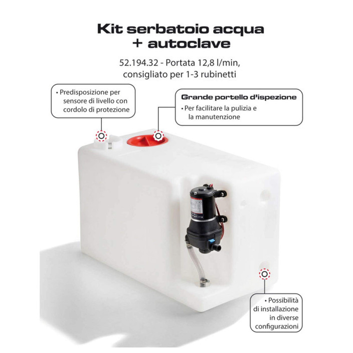 Kit serbatoio + autoclave