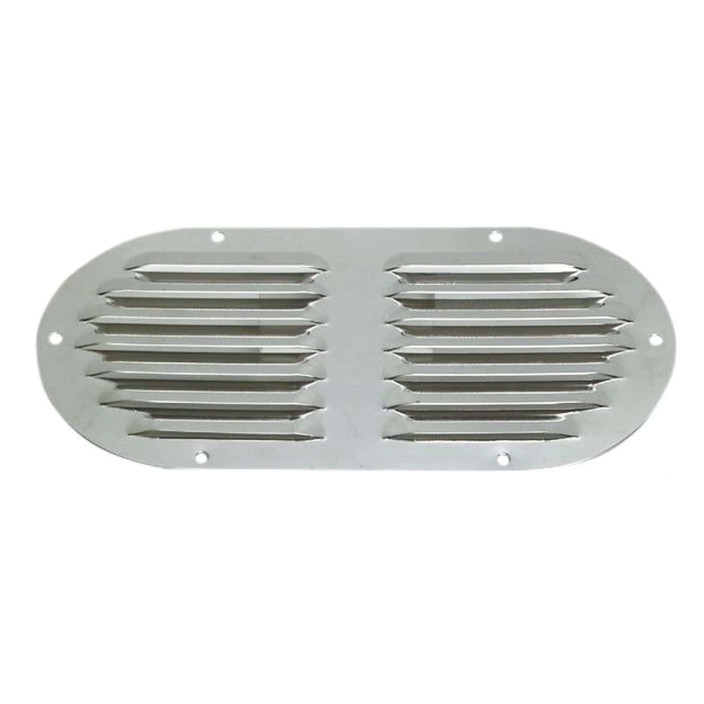 Louvred vent polished SS oval