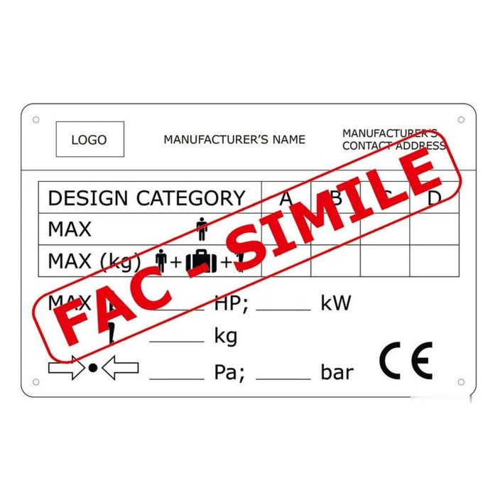 Placchetta identificazione scafi