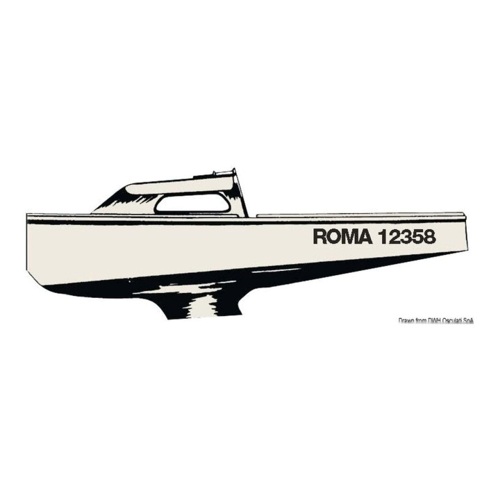 Lettere autoadesive Targa
