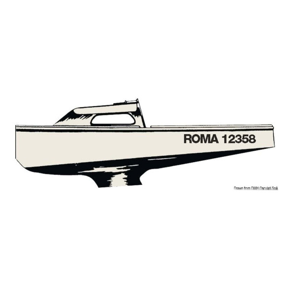 Lettere autoadesive Targa