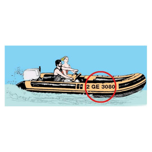 Lettere autoadesive altezza cm 8