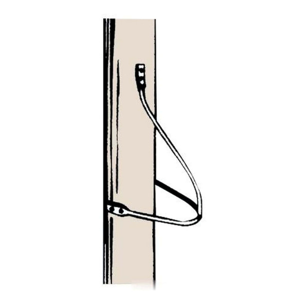 Mast round step AISI 316