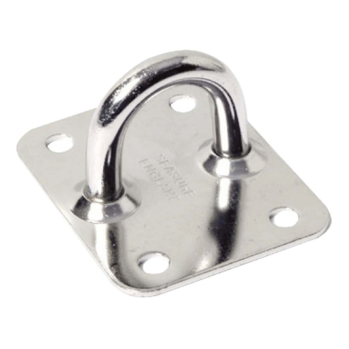 Piastra con anello inox 50x40