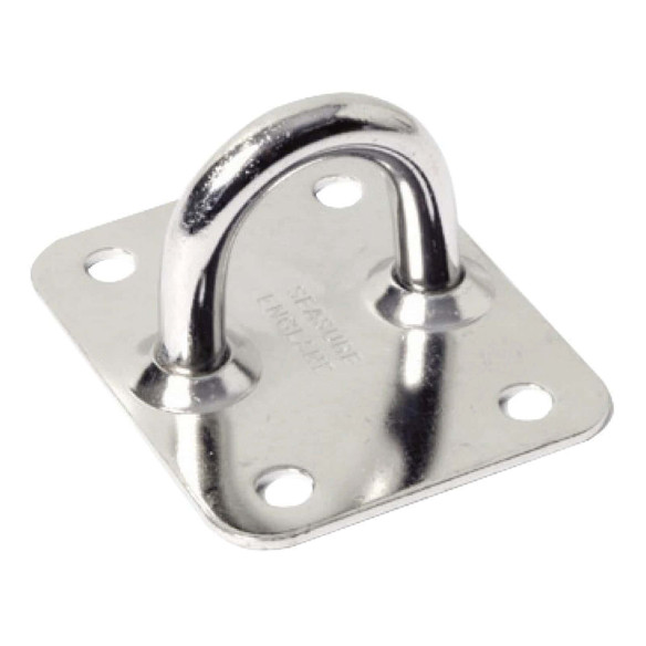 Piastra con anello inox 50x40