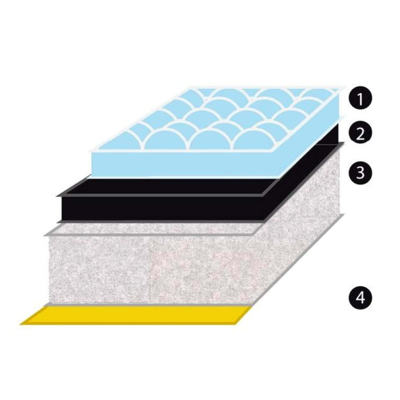 Sounddeadening fiberglass panel 100x150mm