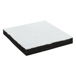 Selfextinguishing panel with white fiberglass fin