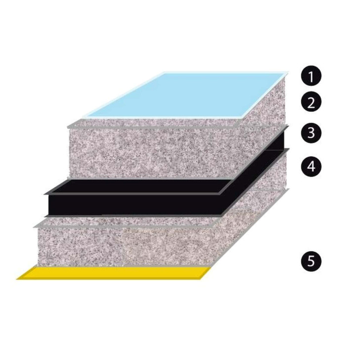Sounddeadening fiberglass panel 100x150mm