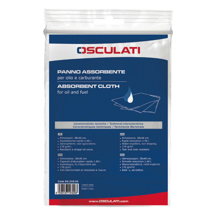 Panni assorbenti olio e carburante