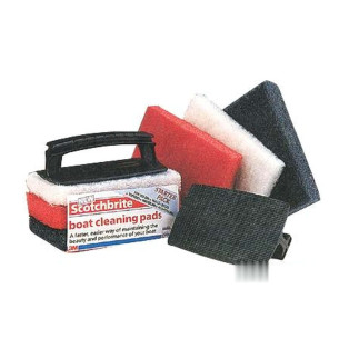 3M ScotchBrite Cleaning System white