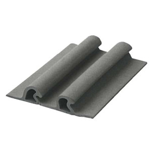 Double rubbing strake 115x21 light grey RAL