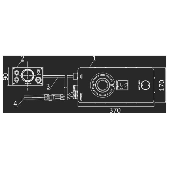Gonfiatore elettr compressore remoto GE RC