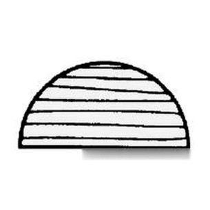 Half round profile