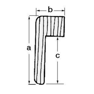 Teak profile frame