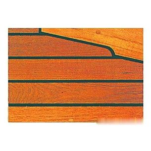 Teak deck board