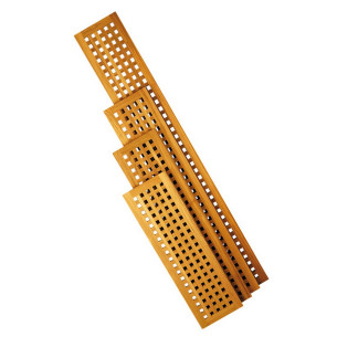 Teak grating