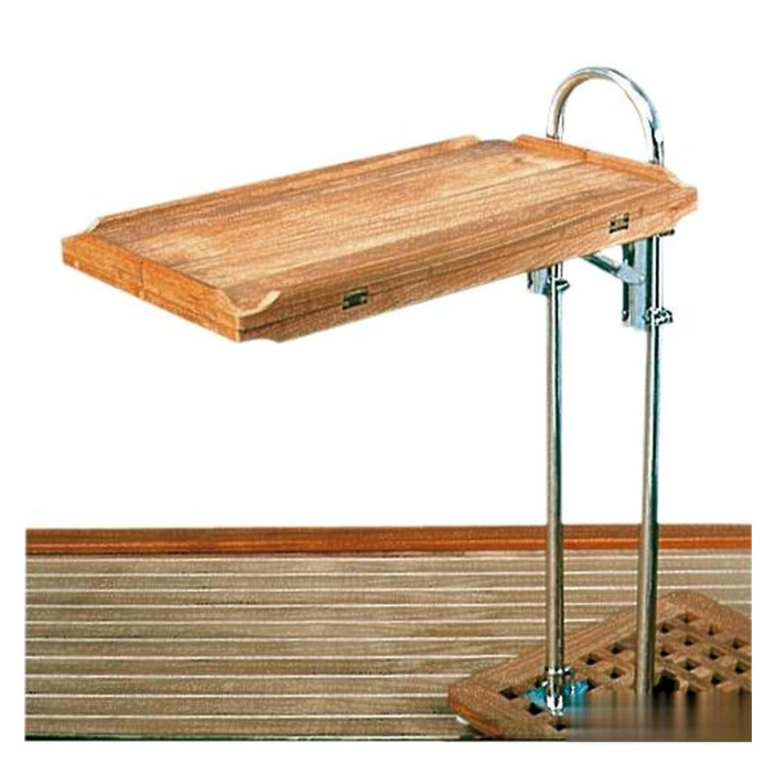 Foldable teak table top