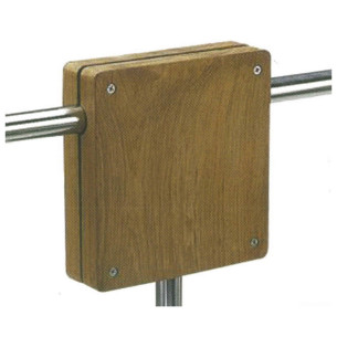 Teak pulpit motor stand 175x175x45