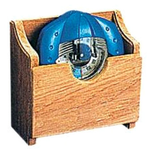 Teak mini compass holder