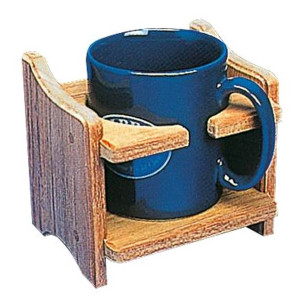 Teak cup  tin holder 125x115x100