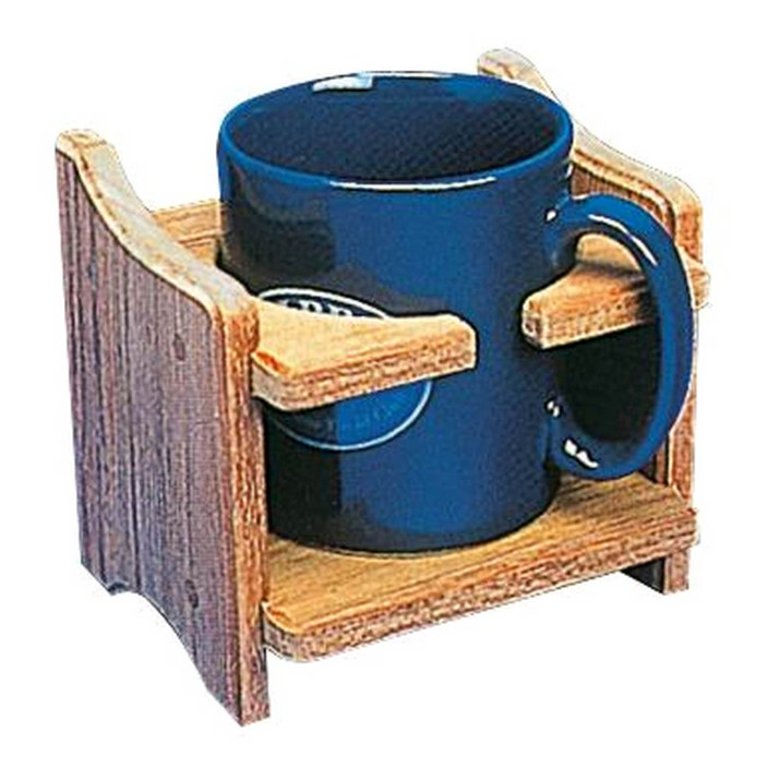 Teak cup  tin holder 125x115x100