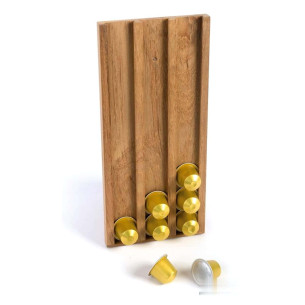 ARC teak coffee capsule holder 14x31x1