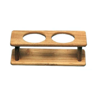 Teak twobottle rack holder 260x115x105