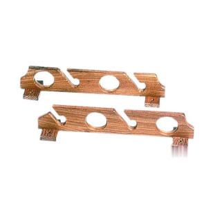 Teak fishing rod holder rods